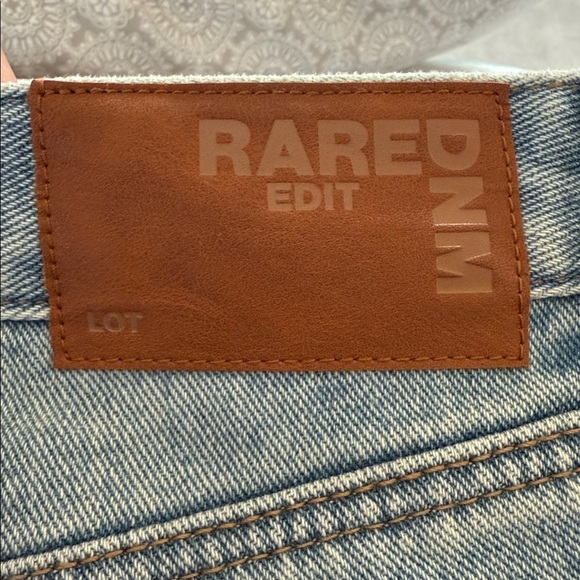 NWT Pacsun Rare Edit Denim Low Rise Baggy Jeans 24 Rhinestone Bows - Picture 9 of 15